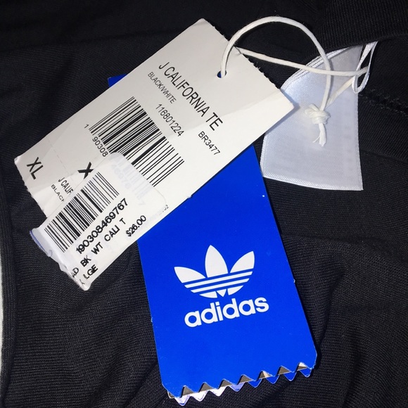 NWT | Black & White Adidas Shirt - Picture 2 of 3